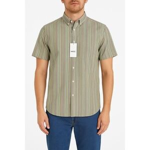 NWT WeSC Pastel Striped Oden Casual Shirt Size Small